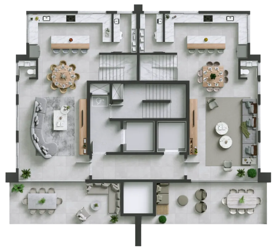 Planta humanizada do duplex